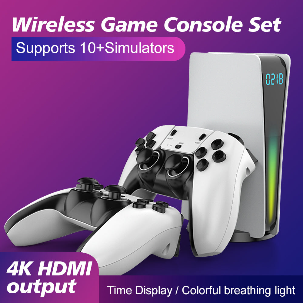 Cross-border D3S wireless handle double pair to play retro video game console with its own time display function game console