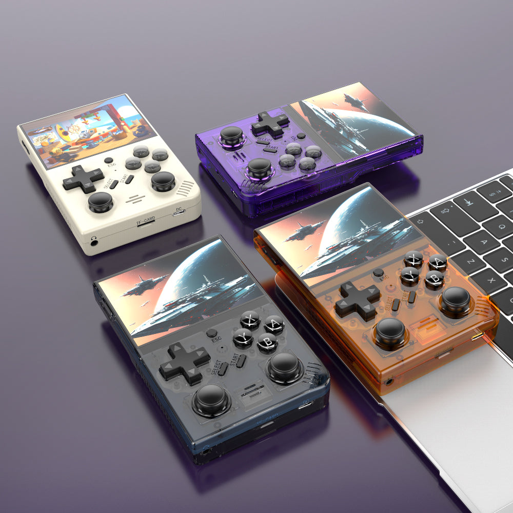 R35plus open source handheld game console, portable retro arcade game nostalgia handheld cross-border