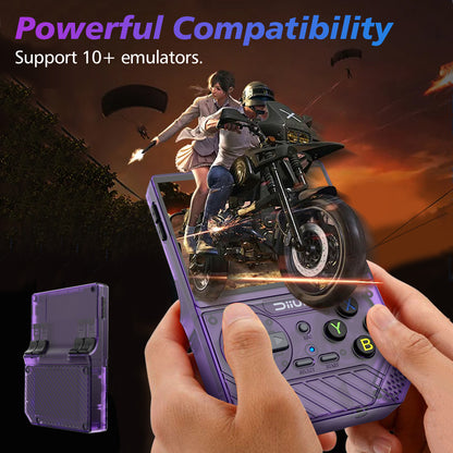 The new D008 retro handheld has built-in 10 + emulators and supports multi-language cross-border handheld
