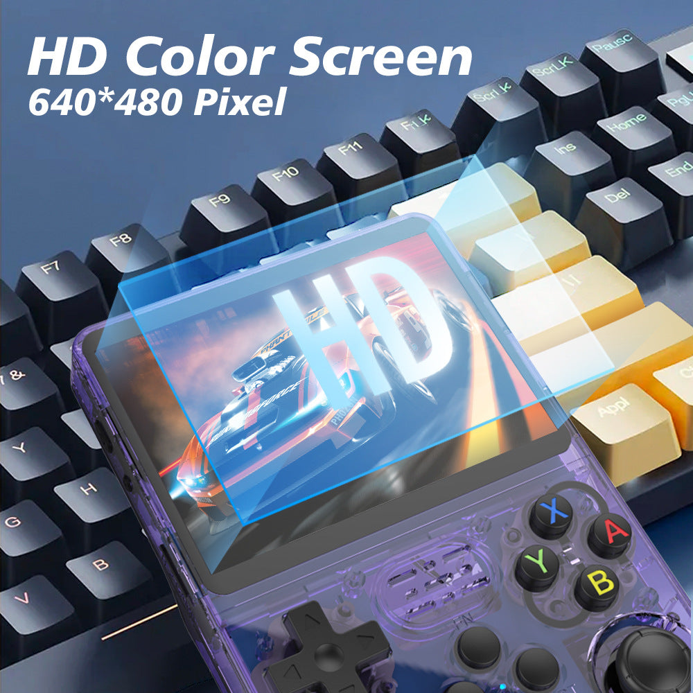 New r36s open source handheld game console, portable retro arcade game nostalgic 3D dual system handheld cross-border